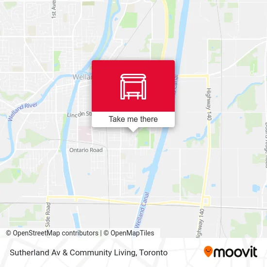 Sutherland Av & Community Living map