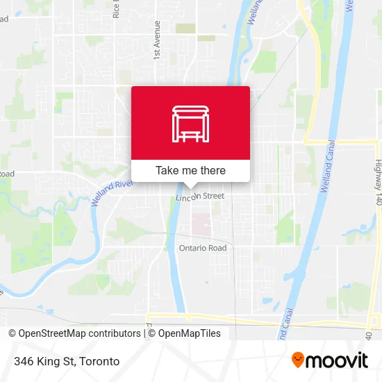 346 King St map