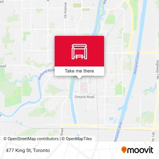 477 King St map