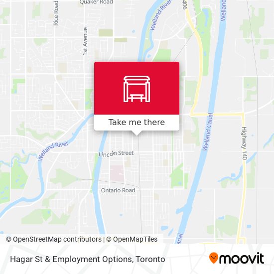 Hagar St & Employment Options map