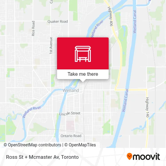 Ross St + Mcmaster Av map