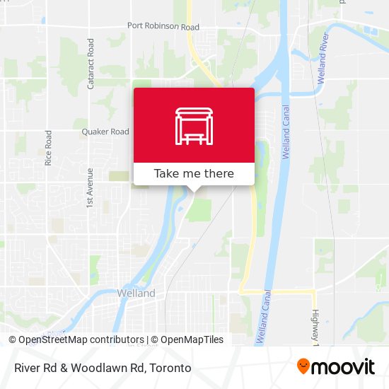 River Rd & Woodlawn Rd map
