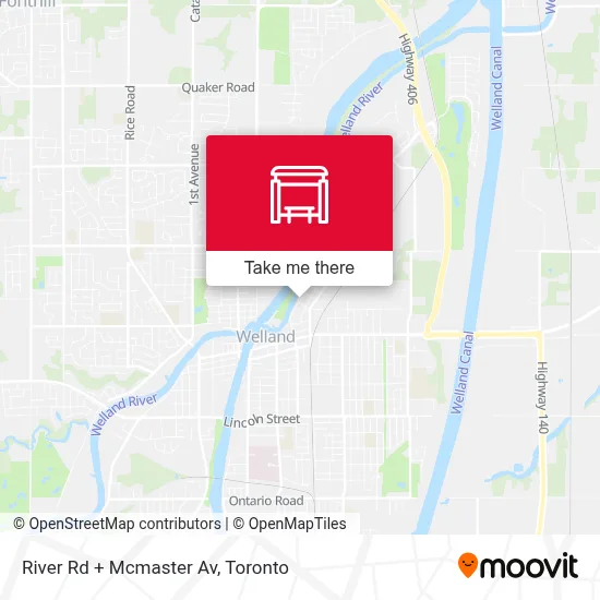 River Rd + Mcmaster Av map