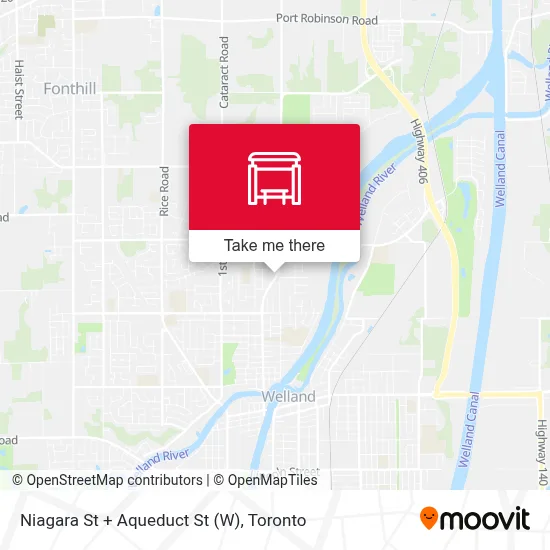 Niagara St + Aqueduct St (W) map