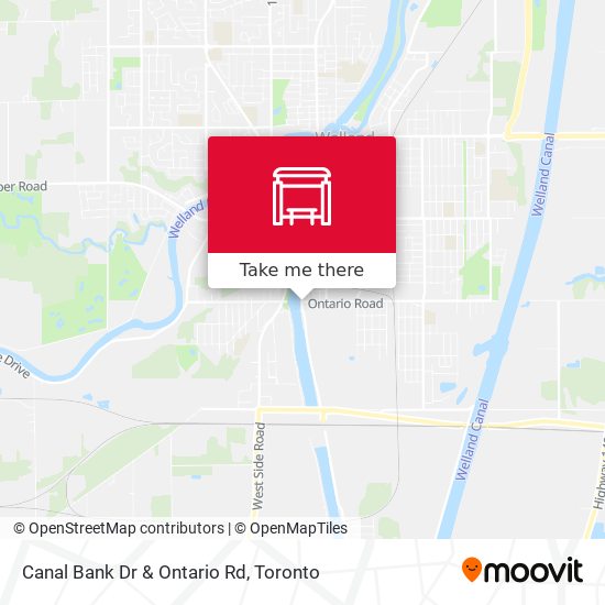 Canal Bank Dr & Ontario Rd map