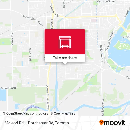 Mcleod Rd + Dorchester Rd map