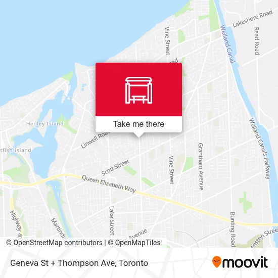 Geneva St + Thompson Ave map