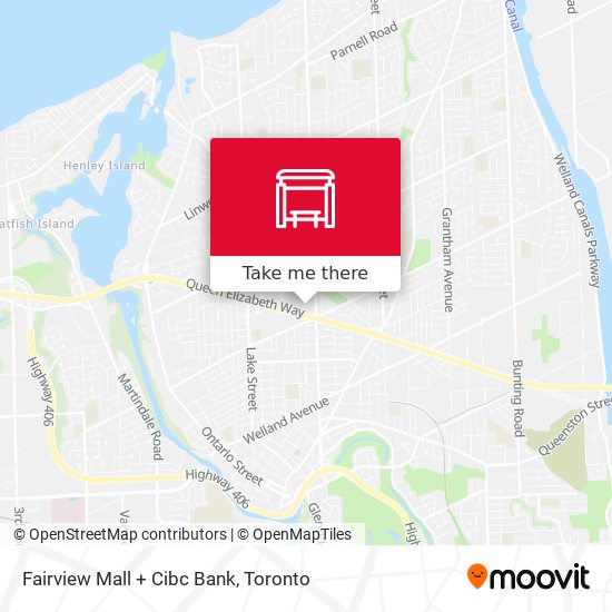 Fairview Mall + Cibc Bank map