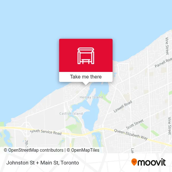 Johnston St + Main St map