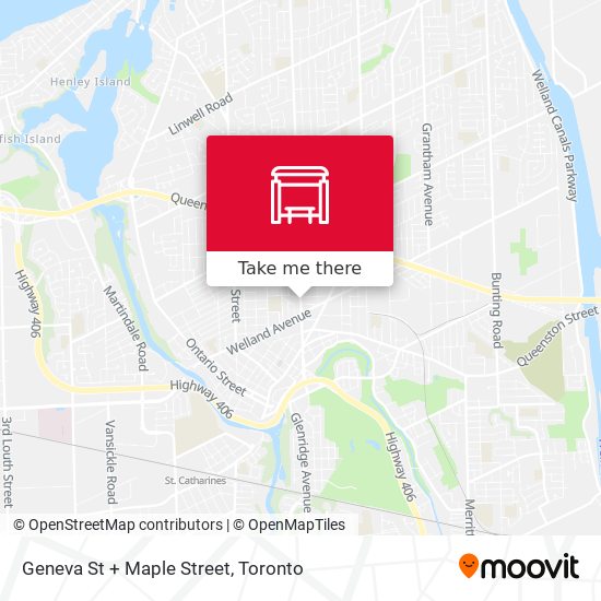 Geneva St + Maple Street map