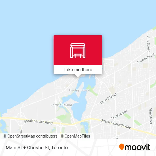 Main St + Christie St map