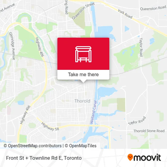Front  St + Townline Rd E map