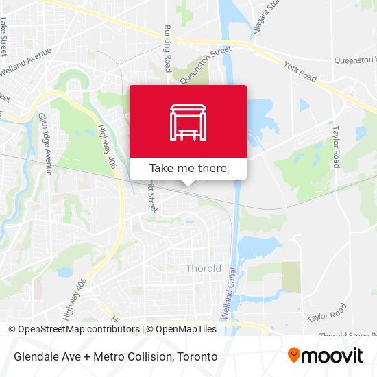 Glendale Ave + Metro Collision map
