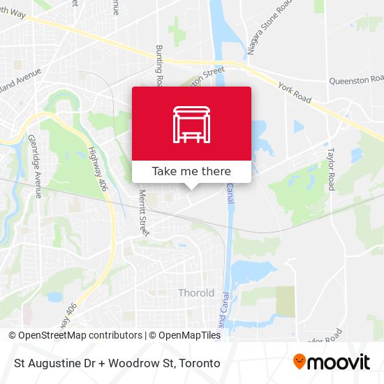 St Augustine Dr + Woodrow St map