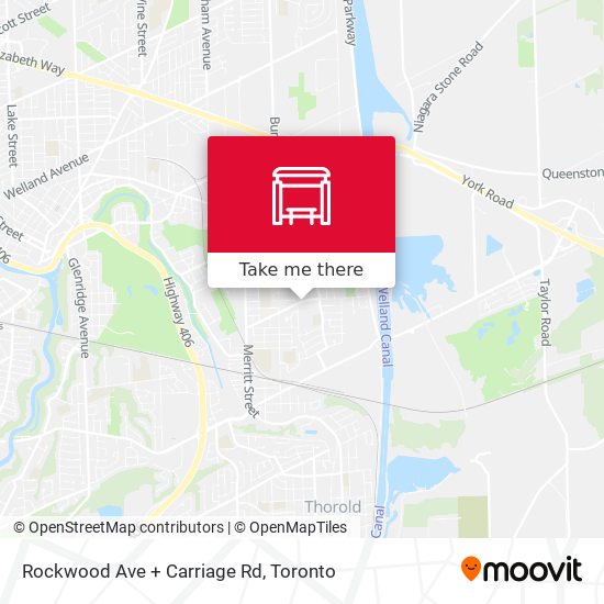 Rockwood Ave + Carriage Rd map