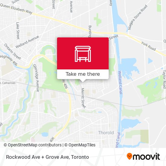 Rockwood Ave + Grove Ave map