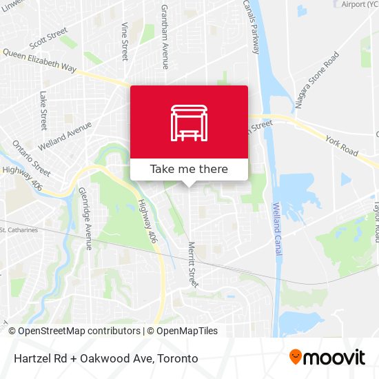 Hartzel Rd + Oakwood Ave map