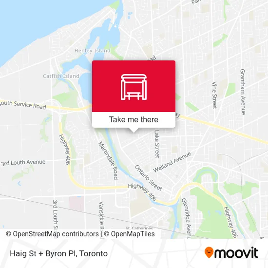 Haig St + Byron Pl map