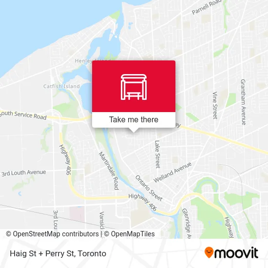 Haig St + Perry St map