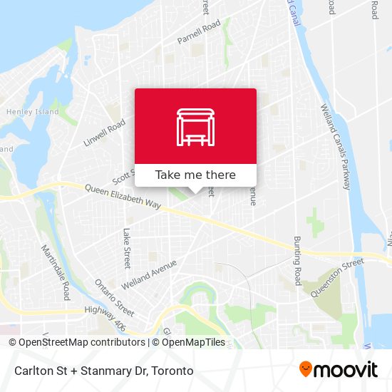 Carlton St + Stanmary Dr map