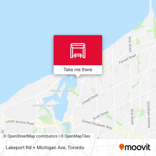 Lakeport Rd + Michigan Ave map