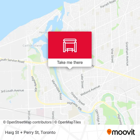 Haig St + Perry St map