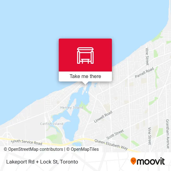 Lakeport Rd + Lock St map