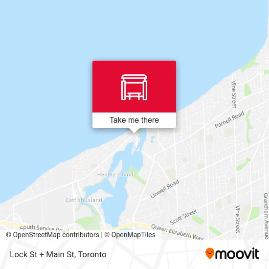 Lock St + Main St map