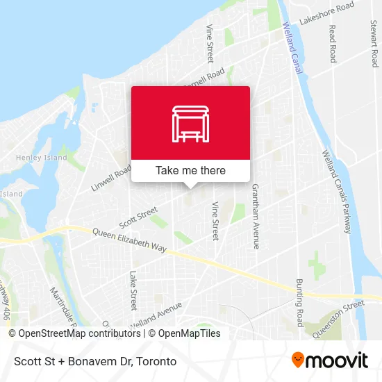 Scott St + Bonavem Dr map