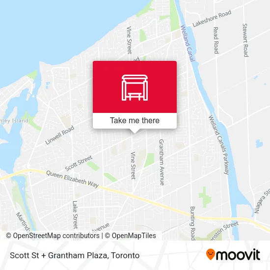 Scott St + Grantham Plaza map