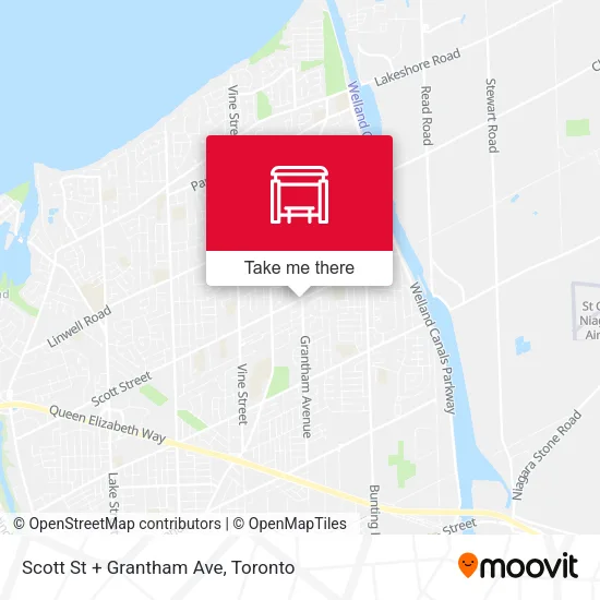 Scott St + Grantham Ave map