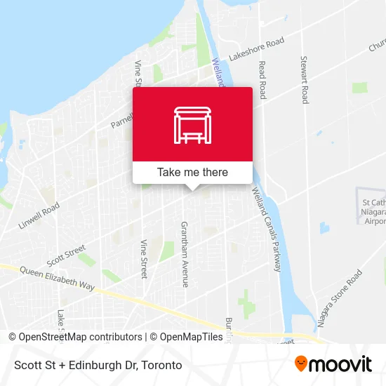 Scott St + Edinburgh Dr map