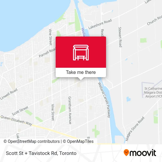 Scott St + Tavistock Rd map