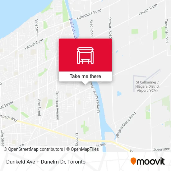 Dunkeld Ave + Dunelm Dr map