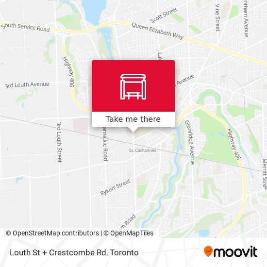 Louth St + Crestcombe Rd map