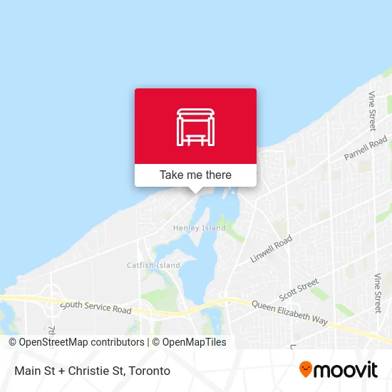 Main St + Christie St map