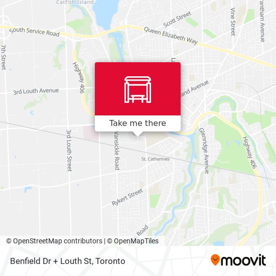 Benfield Dr + Louth St map