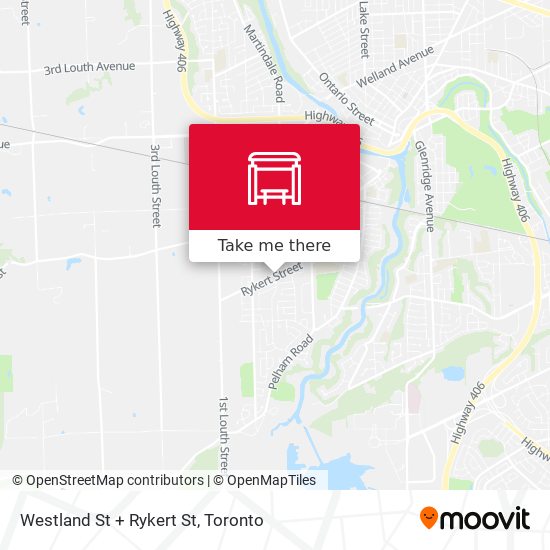 Westland St + Rykert St map
