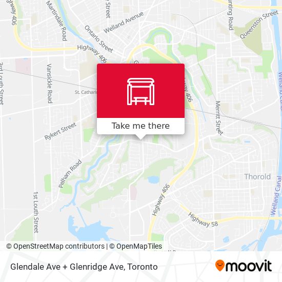 Glendale Ave + Glenridge Ave map