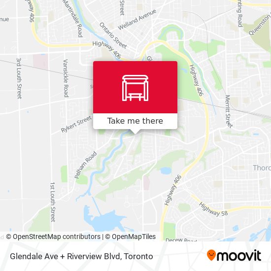 Glendale Ave + Riverview Blvd map