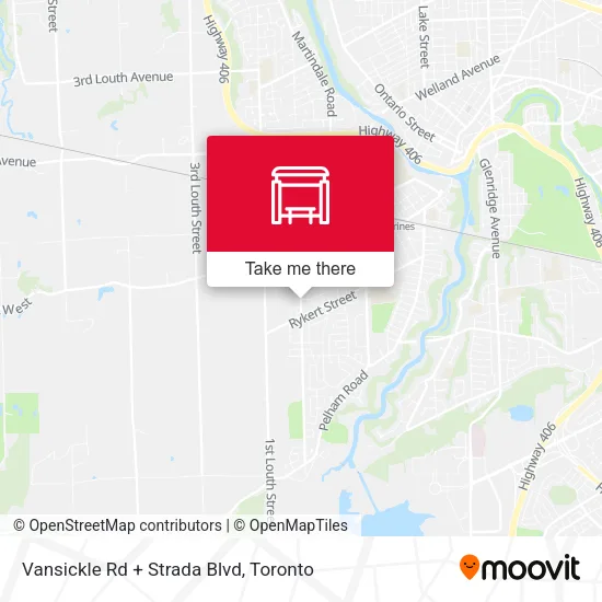 Vansickle Rd + Strada Blvd map