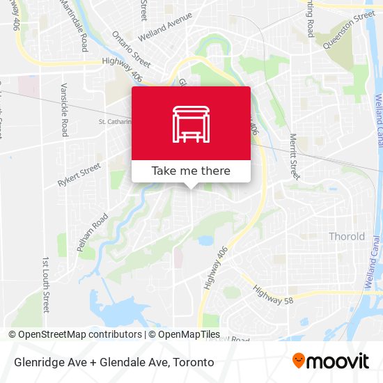 Glenridge Ave + Glendale Ave map