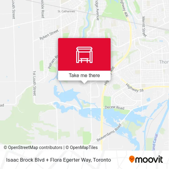 Isaac Brock Blvd + Flora Egerter Way map