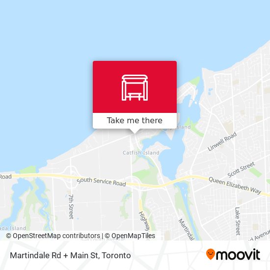 Martindale Rd + Main St map