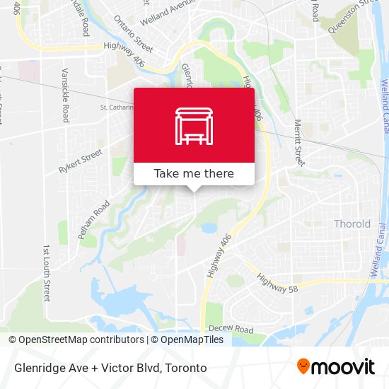 Glenridge Ave + Victor Blvd map