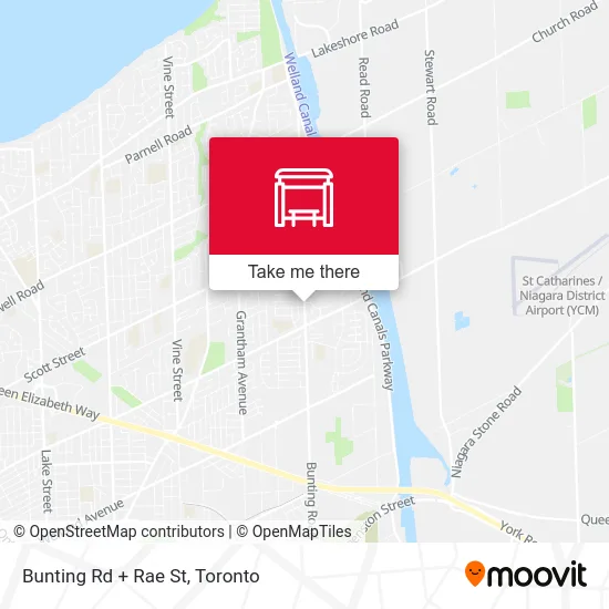 Bunting Rd + Rae St map