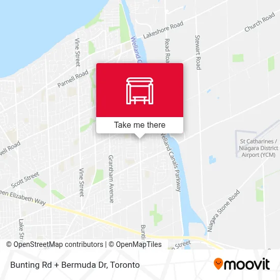 Bunting Rd + Bermuda Dr map
