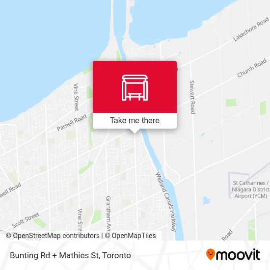 Bunting Rd + Mathies St map