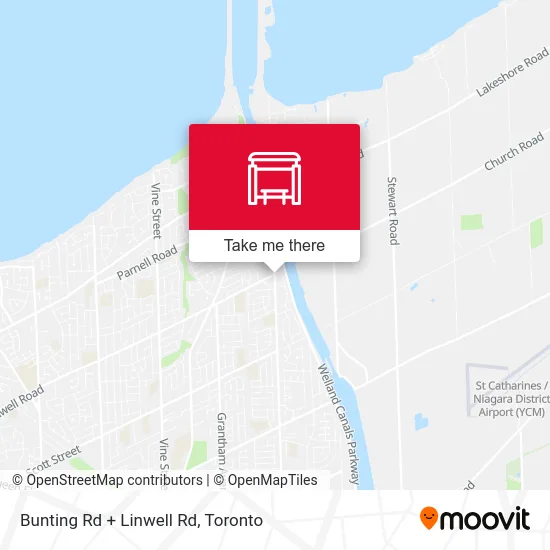 Bunting Rd + Linwell Rd map