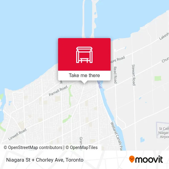 Niagara St + Chorley Ave map
